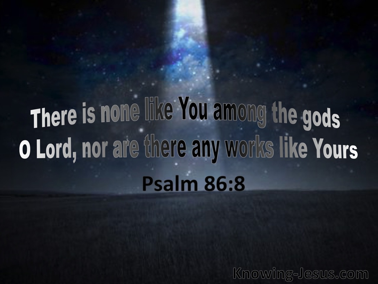 Psalm 86:8 There Is None Like You (navy)